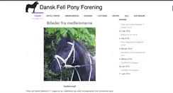 Desktop Screenshot of danskfellponyforening.dk